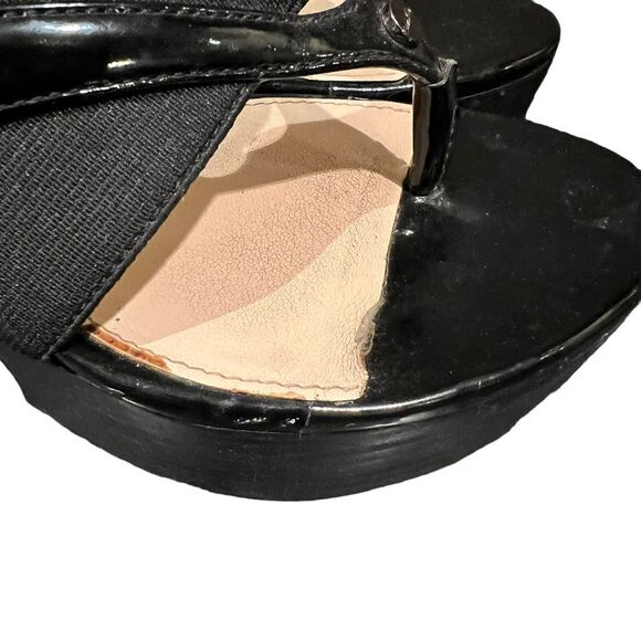 Calvin Klein black Genevieve platform flip flops. Size 5.5‎ - Picture 4 of 8